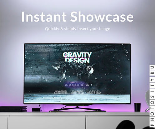 Макет телевизора / Tv mock up Free Psd